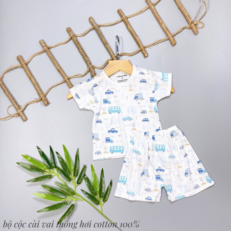 !!SALE!! Bộ cộc Lee Lee Kid thông hơi hoạ tiết siêu đẹp