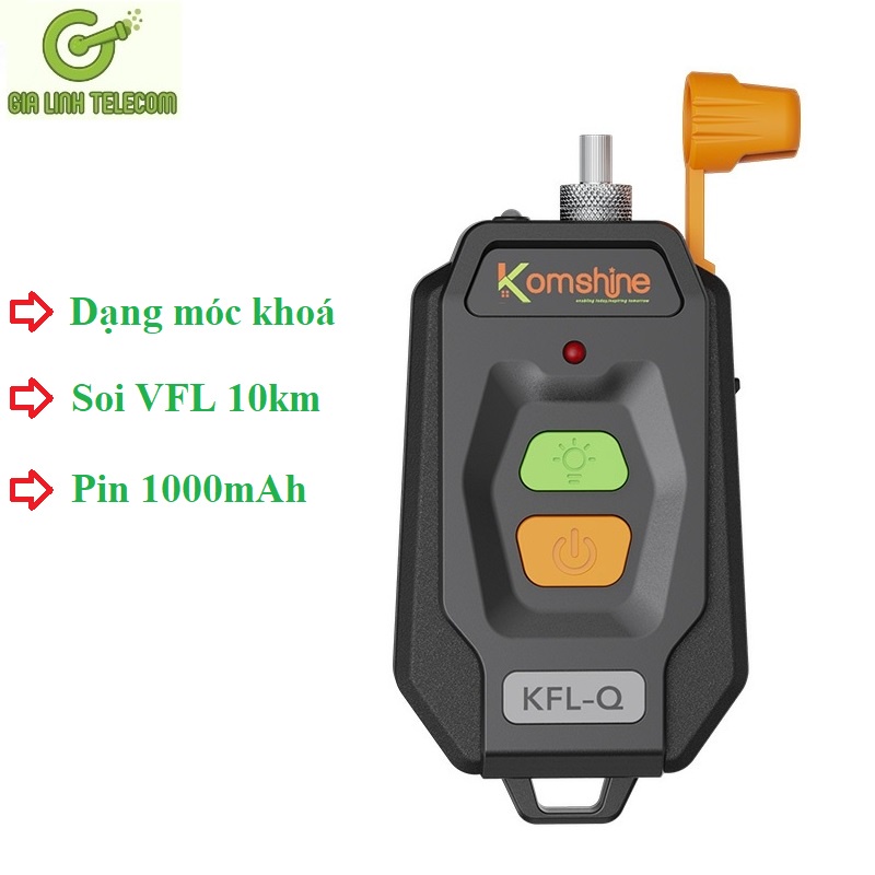 Bút Soi Cáp Quang KFL-Q 10km dạng móc khoá - pin sạc 1000mAh