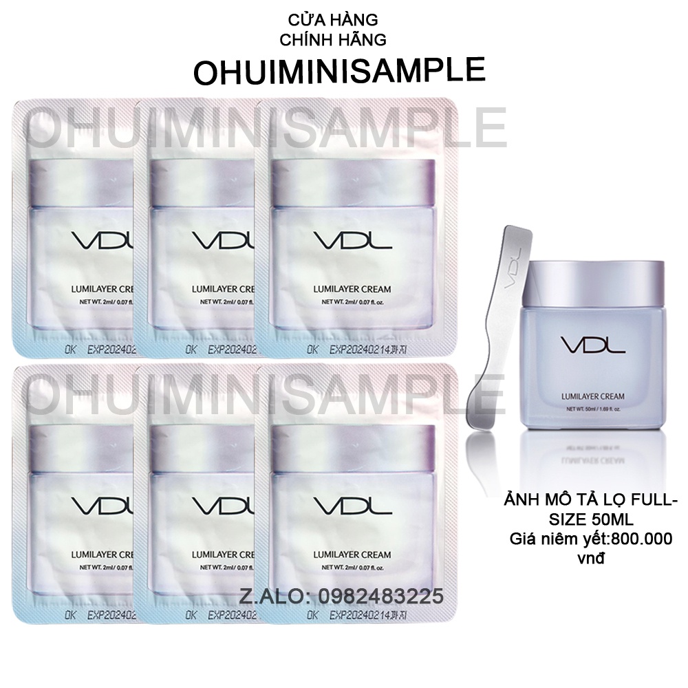 [2ml]Gói dưỡng trắng VDL dưỡng trắng truyên sâu và bật tone trắng hồng sau khi thoa - VDL Lumilayer Sample 2ml