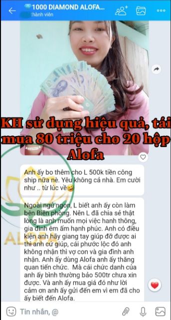 BỘT PHONG THỦY ALOFA - TẶNG TÚI GẤM ĐỎ BÌNH AN