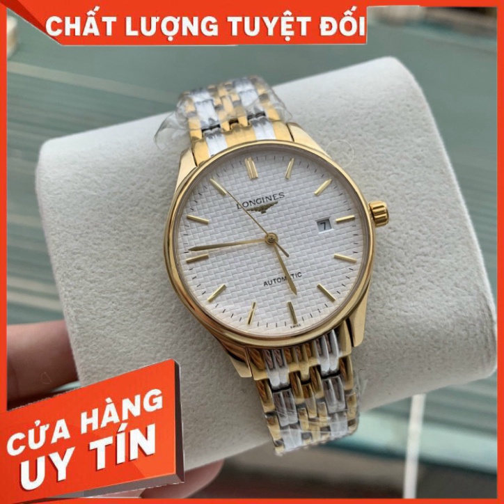 Đồng Hồ Nam L0ngines Sapphire LA128 Case 42mm Kim rốn Máy Cơ Automatic Nhật