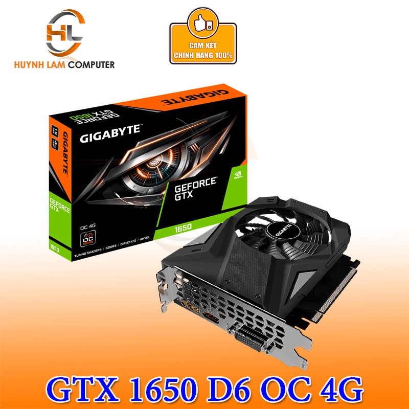 Card màn hình GIGABYTE GeForce GTX 1650 D6 OC 4GB (GV-N1656OC-4GD)