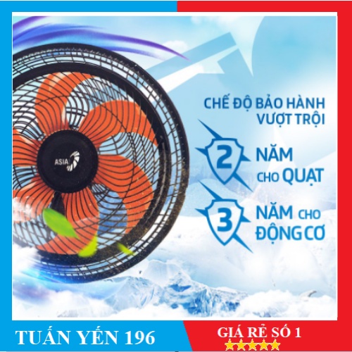 [Freeship Giảm 20k Cho Đơn 599k] Quạt lửng Asia TURBO 6 cánh - bán công nghiệp - ASATB1601-DV0