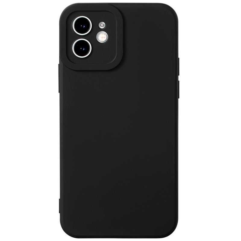 Ốp lưng JEERO nam mềm chống bẩn viền vuông đen cho iPhone 14 13 12 11 Pro Max SE 2020 X XR XS 8 7 6S 6 Plus HFF2