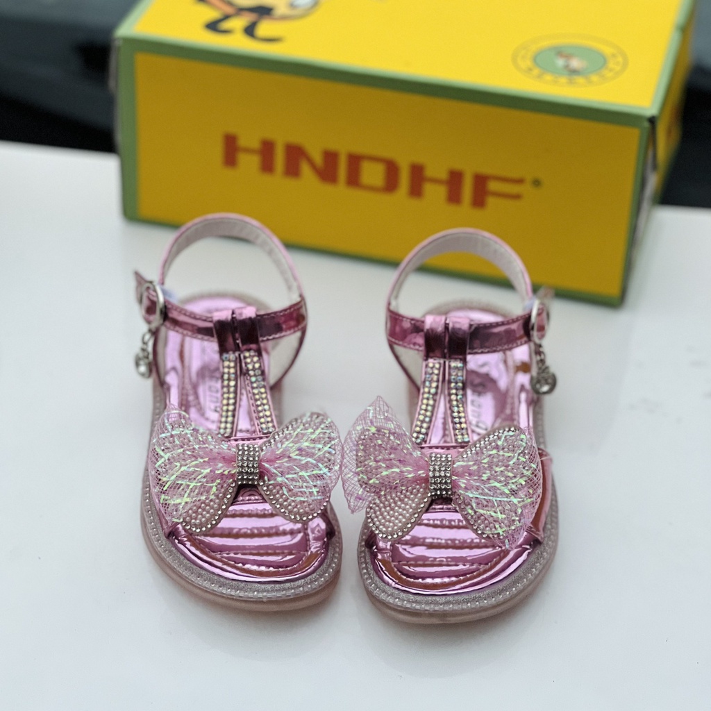 Sandal cho bé- Dép cho bé gái gắn nơ xinh xắn mã 0822B