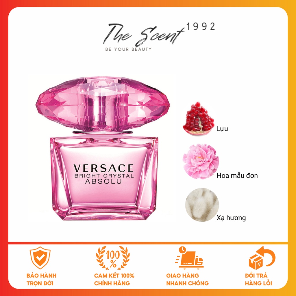 Nước Hoa Nữ Versace Bright Crystal Absolu EDP 30ml, 50ml, 90ml