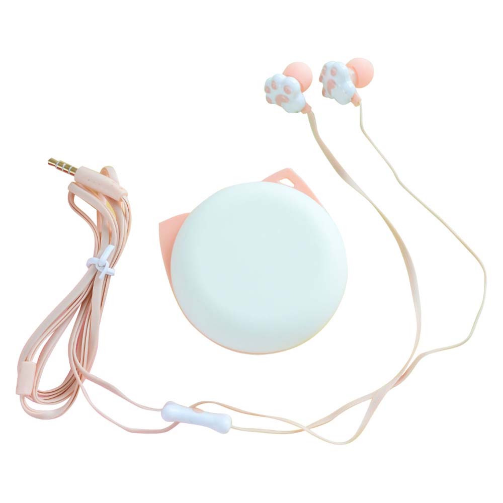 Tai nghe có dây GLENES âm thanh bass thiết kế dễ thương kèm mic nhiều màu sắc