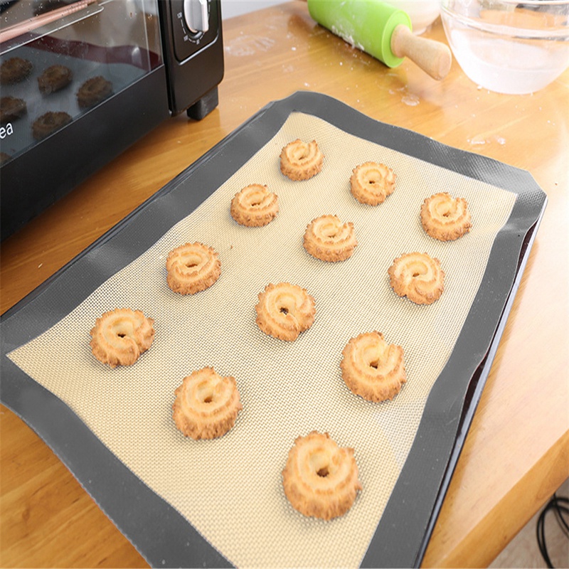 1 tấm lót làm bánh bằng silicon chống dính bảo vệ môi trường 30x20cm