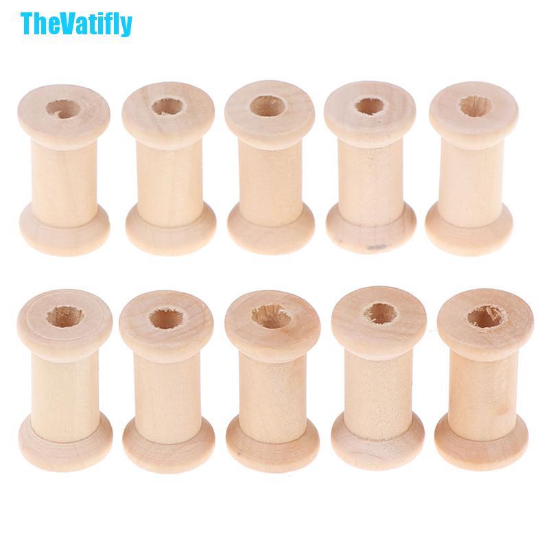 Bộ 10 Cuộn Chỉ Gỗ Dùng Quấn
