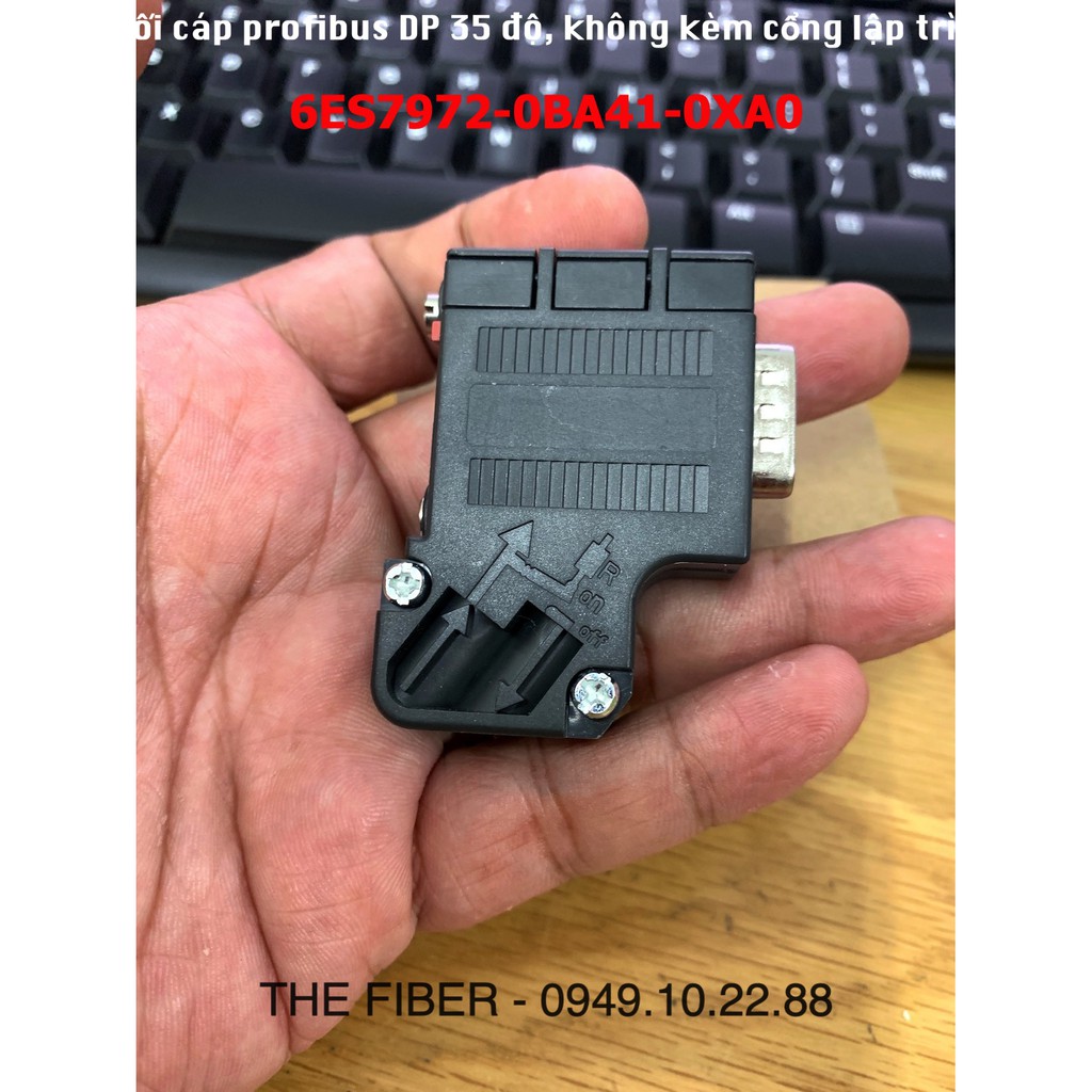 Đầu nối cáp profibus DP 6ES7972-0BA41-0XA0 35 độ, không kèm cổng lập trình PG