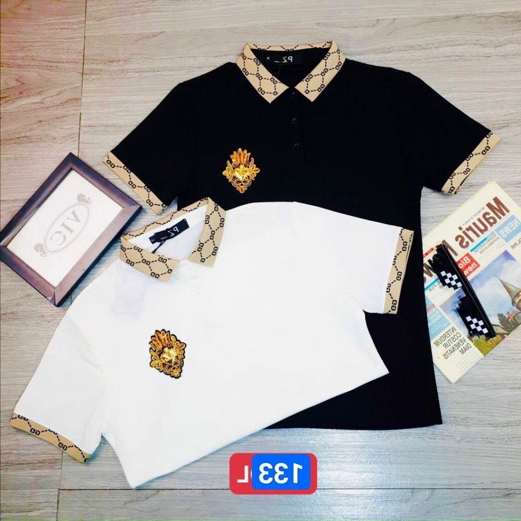 Áo thun nam polo cổ bẻ họa tiết phong cách cao cấp-chất cotton chuẫn from Lady-Hn Store88 mã07