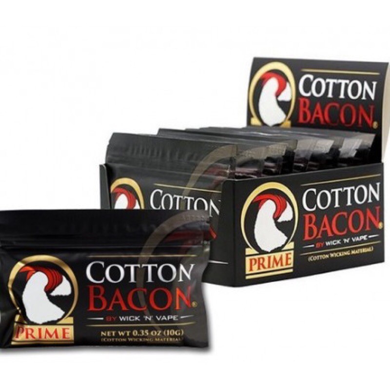 Bông gòn cotton Bacon Prime dạng túi zip
