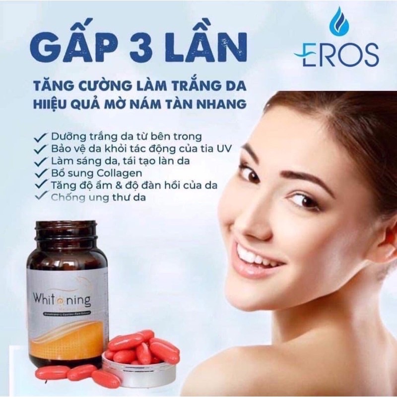 WHITENING viên uống trắng sáng đẹp da | Thế Giới Skin Care