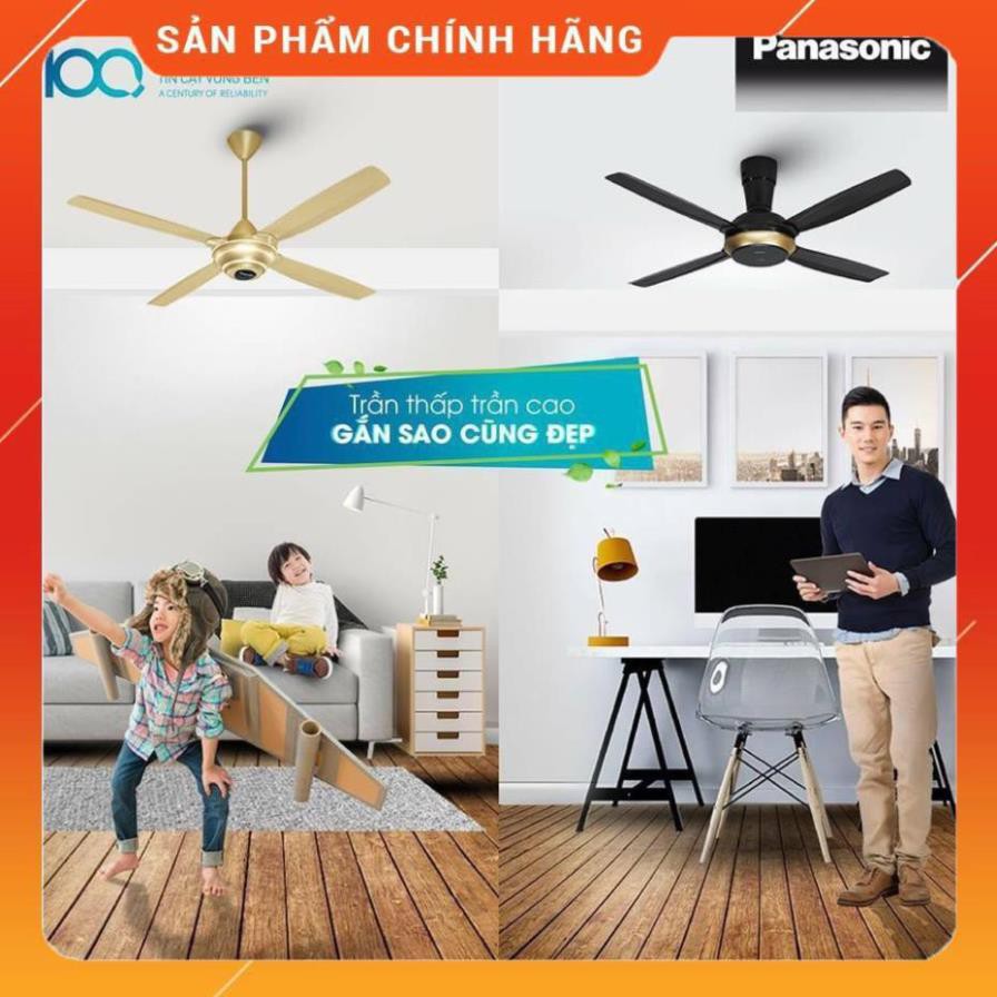 [FreeShip] Quạt trần 4 cánh cao cấp chính hãng Panasonic Model: F-56 MPG/MZG Huy Anh