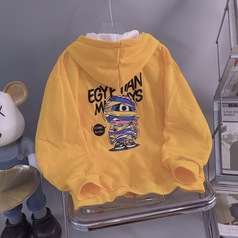 Áo Khoác Nỉ Unisex Hình Xac-uop Siêu Đẹp_Chất Nỉ Ngoại Bông Dày Mịn Không Xù Lông_Áo Khoác Unisex Form Rộng &lt; 65kg_AK35