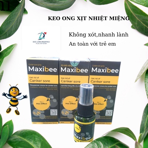 Xịt Nhiệt Miệng Maxibee 20ml – Không xót,Nhanh Lành,Dịu Mát,An Toàn Cho Trẻ Em