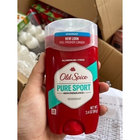 Lăn Khử Mùi OLD SPICE Pure Sport High Endurance Aluminum Free 68G