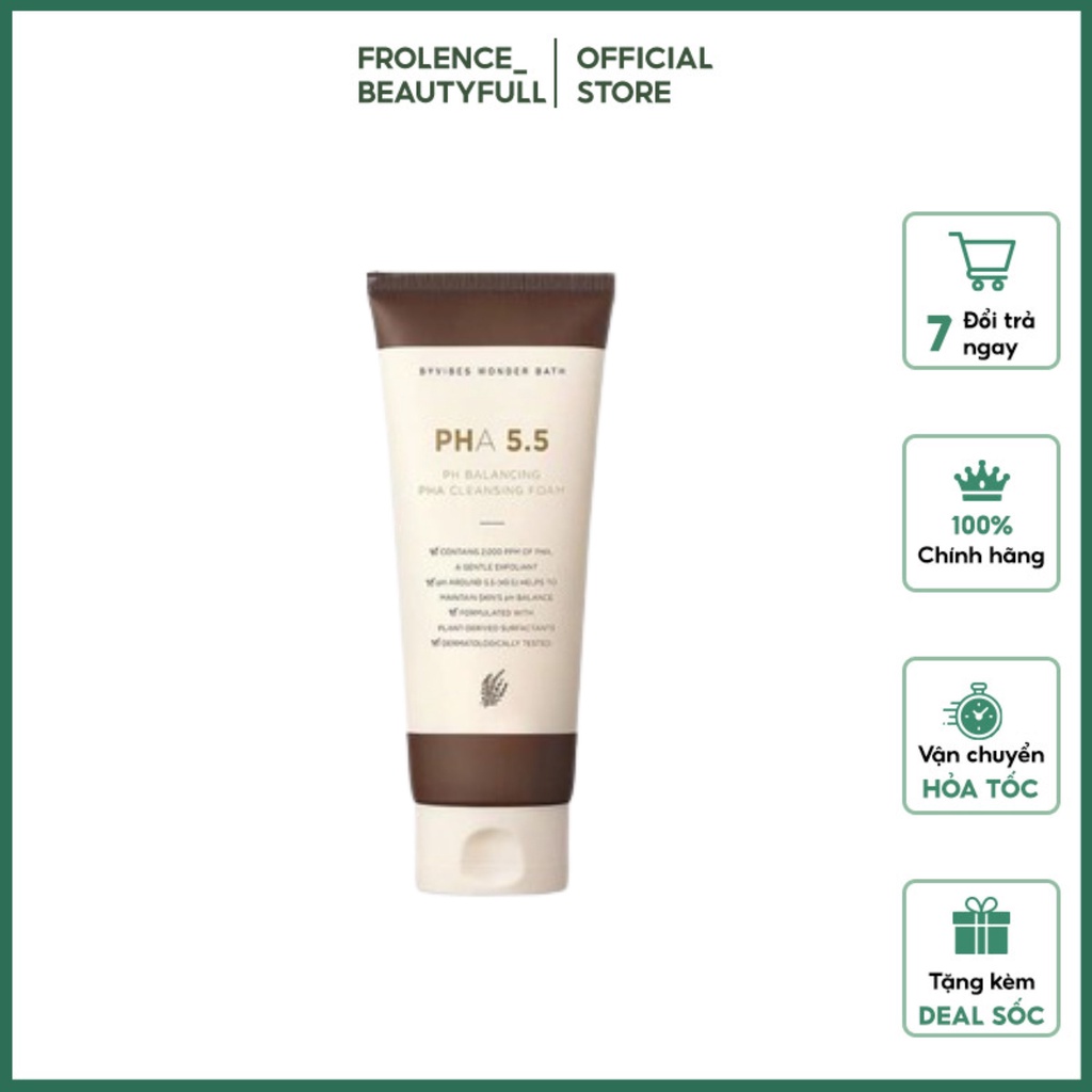 Sữa Rửa Mặt Byvibes Wonder Bath PH Balancing PHA Cleansing Foam
