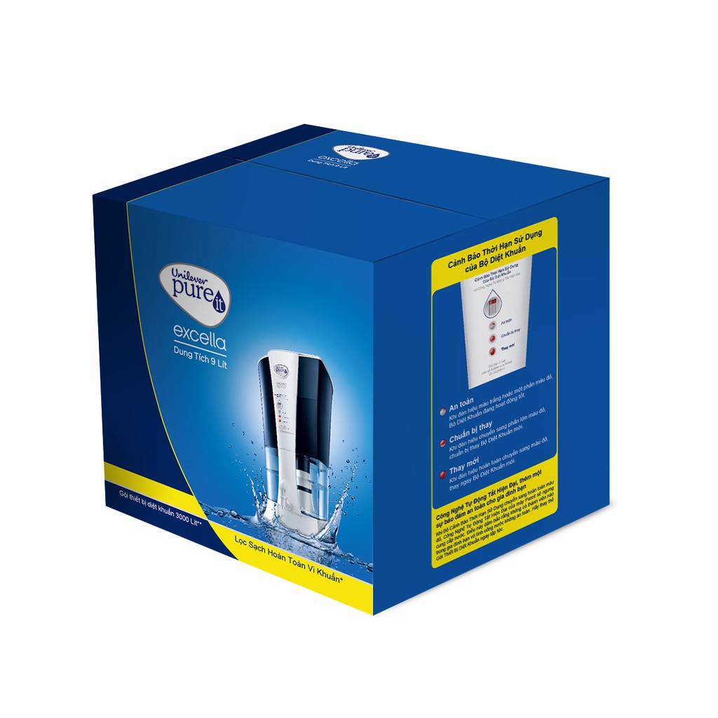 [Mã ELHA22 giảm 5% đơn 300K] Bộ Lọc Thay Thế Unilever Pureit Excella 9L