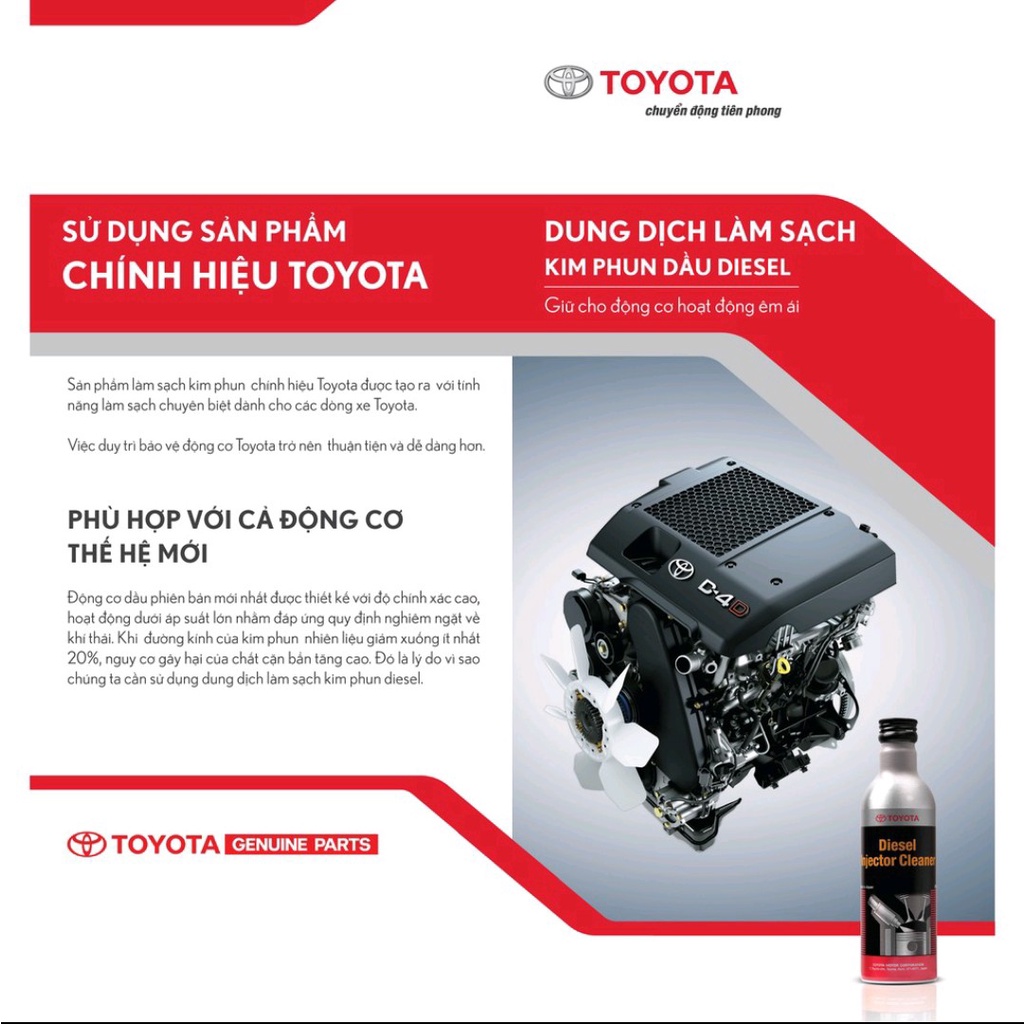 Dung dịch vệ sinh buồng đốt kim phun nhiên liệu DIESEL Toyota