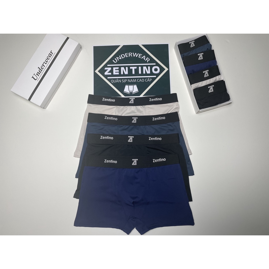 Sỉ SLL Quần Lót Nam Vải Thun Lạnh Quần Boxer Thoáng Mát Nam Tính Co Giãn 4 Chiều Đủ Màu Cao Cấp H2T2