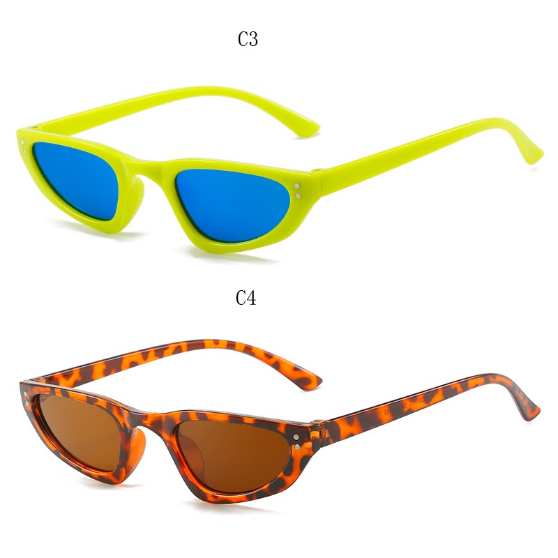 Kính Mát Gọng Nhựa Hình Oval Nhiều Màu Sắc Thời Trang Cho Nữ