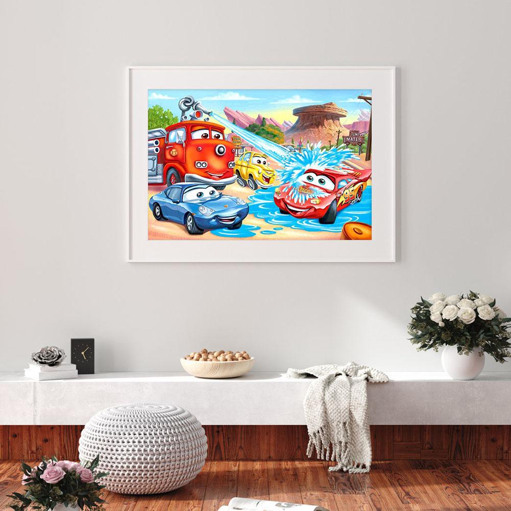 Bộ Tranh Đính Trang Trí Hình Xe Hơi 5d Diy