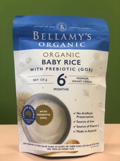 Bột ăn dặm Bellamy vị gạo (4 tháng+)
