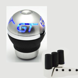 Tay nắm cần số xe hơi bằng nhôm in họa tiết màu xanh dương / đỏ thông dụng
