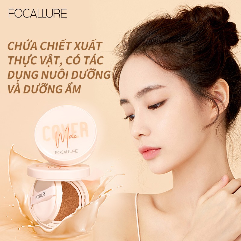 Phấn Nước BB Focallure Dưỡng Ẩm Màu Mịn Cho Làn Da Đẹp Tự Nhiên 12g