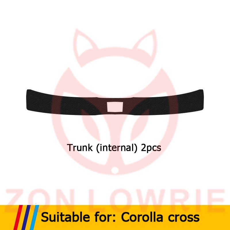 Miếng Dán Sợi carbon Chống Trầy Trang Trí Bảo Vệ Bàn Đạp Xe Hơi toyota cross 2019-2022 corolla cross cc