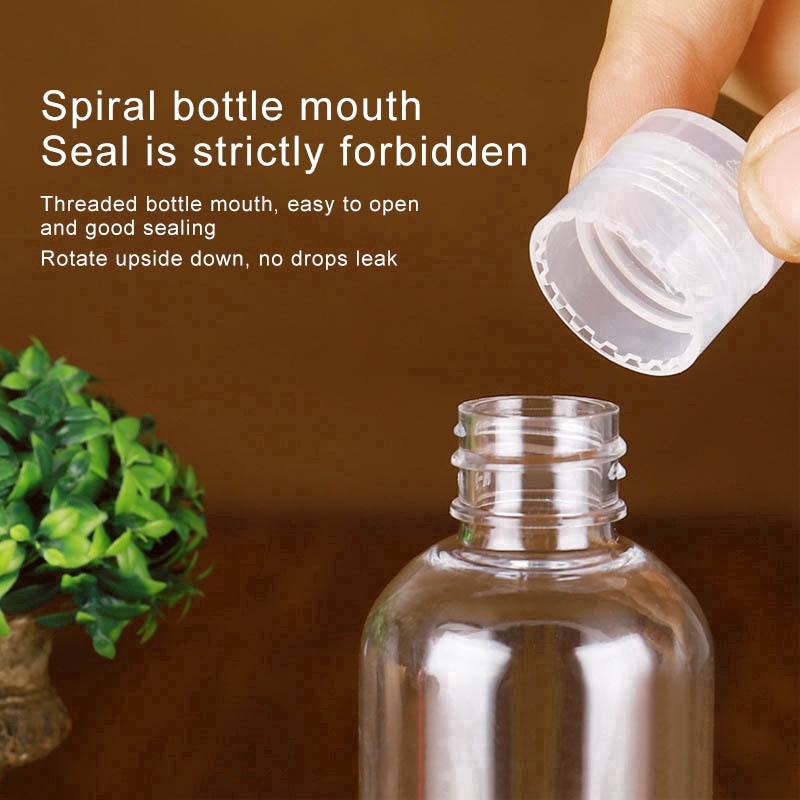 Chai Nhựa Trong Suốt 30ml / 50ml / 100ml Đựng Mỹ Phẩm Du Lịch Tiện Dụng