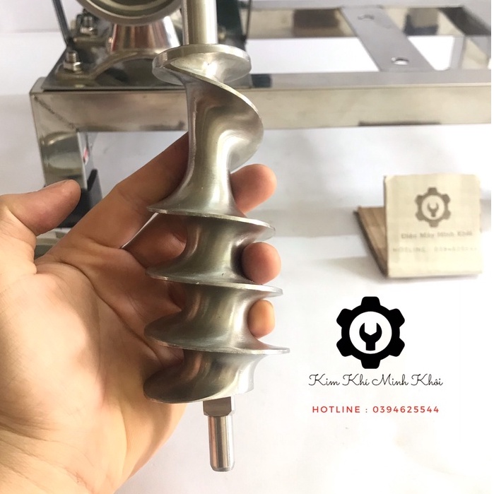 [Inox 304] Cối đùn thịt 12 liền bệ inox, xay cua đa năng| Máy xay thịt đùn công nhiệp, cối đùn xương