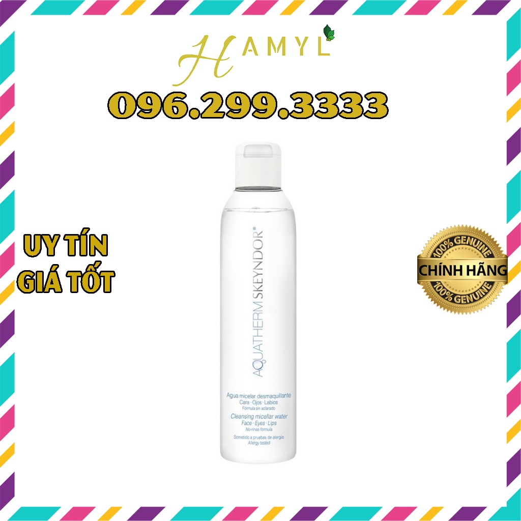 SKEYNDOR Aquatherm Nước tẩy trang phân tử micell cho da nhạy cảm Cleansing Micellar Water 200ml