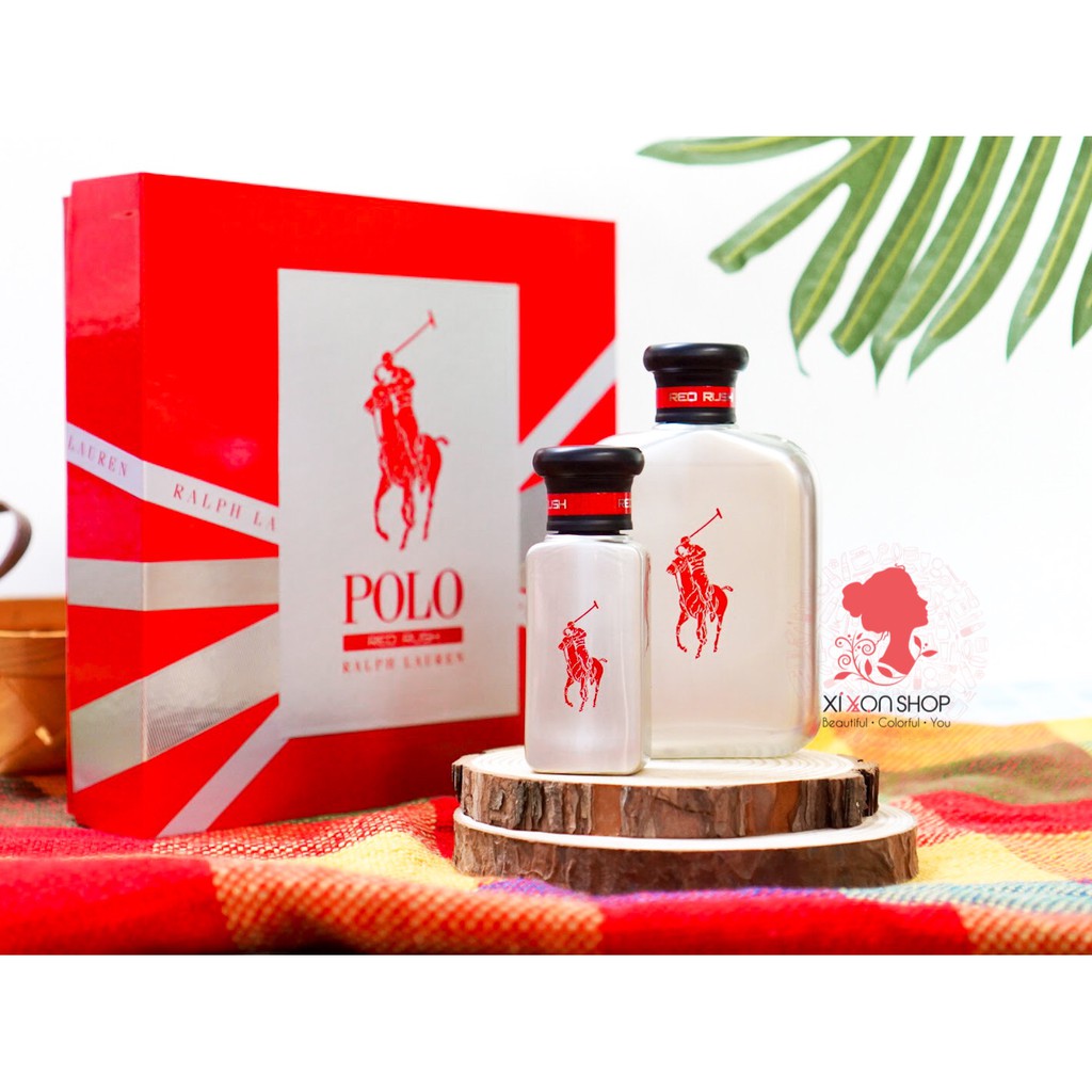 BỘ QUÀ TẶNG RALPH LAUREN POLO RED RUSH NƯỚC HOA 125ML + 30ML