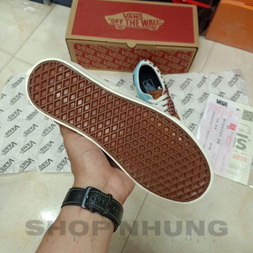 Giày thể thao nam nữ vans old skool màu thổ cẩm era tiger patchwork cổ thấp
