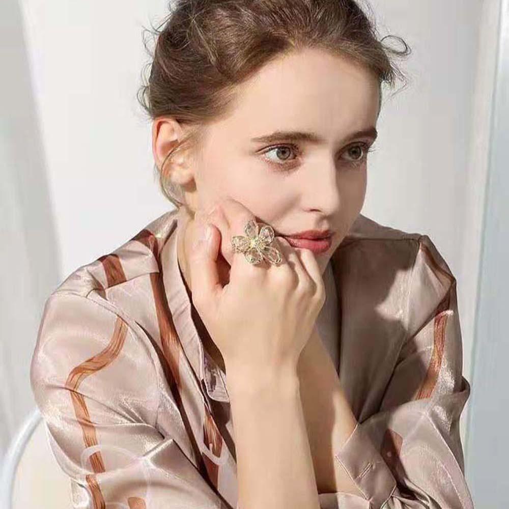 Nhẫn Hình Hoa Sáng Tạo Lãng Mạn Thời Trang Cho Nữ