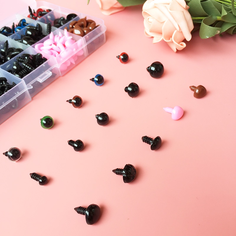 Bộ 560 Mắt Nhựa 6-14mm Cho Gấu Bông Mềm