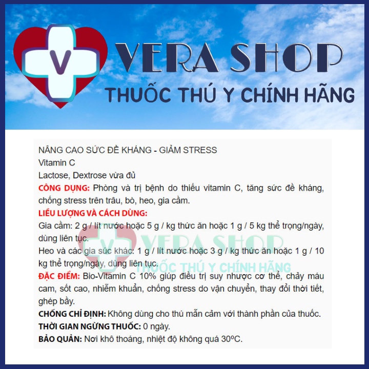 BIO VITAMIN C 10% GÓI 1KG