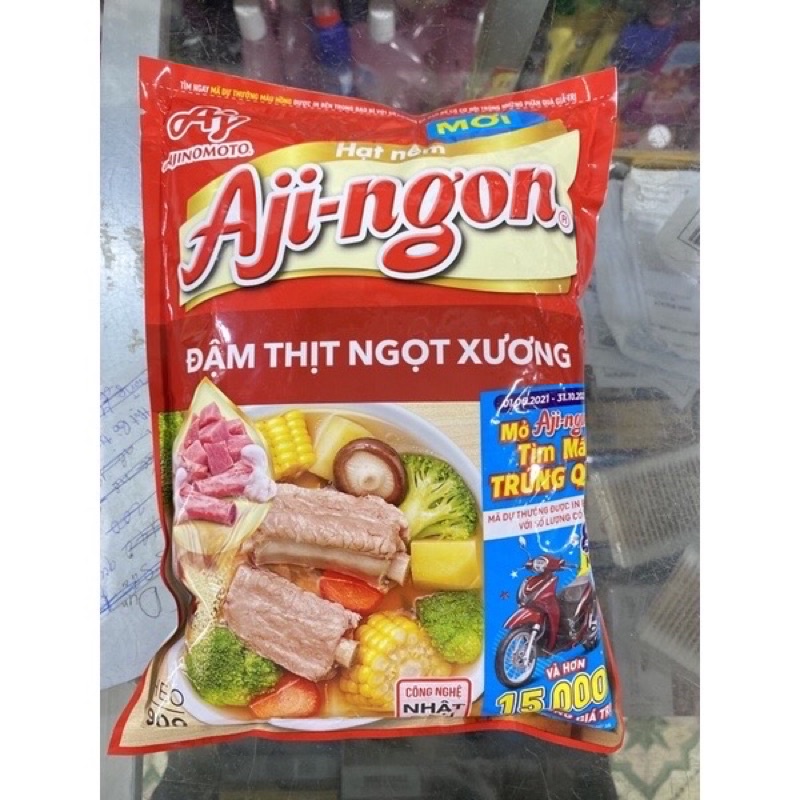 Hạt nêm Aji-ngon ngọt đậm đà gói 900g
