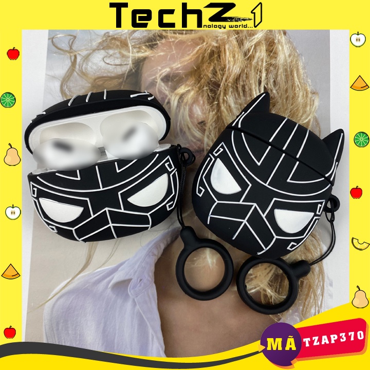 Case Airpods 1/2/3/Pro Black Panther Cực Chất, Ốp Airpods Chiến Binh Báo Đen - Mã TZAP370