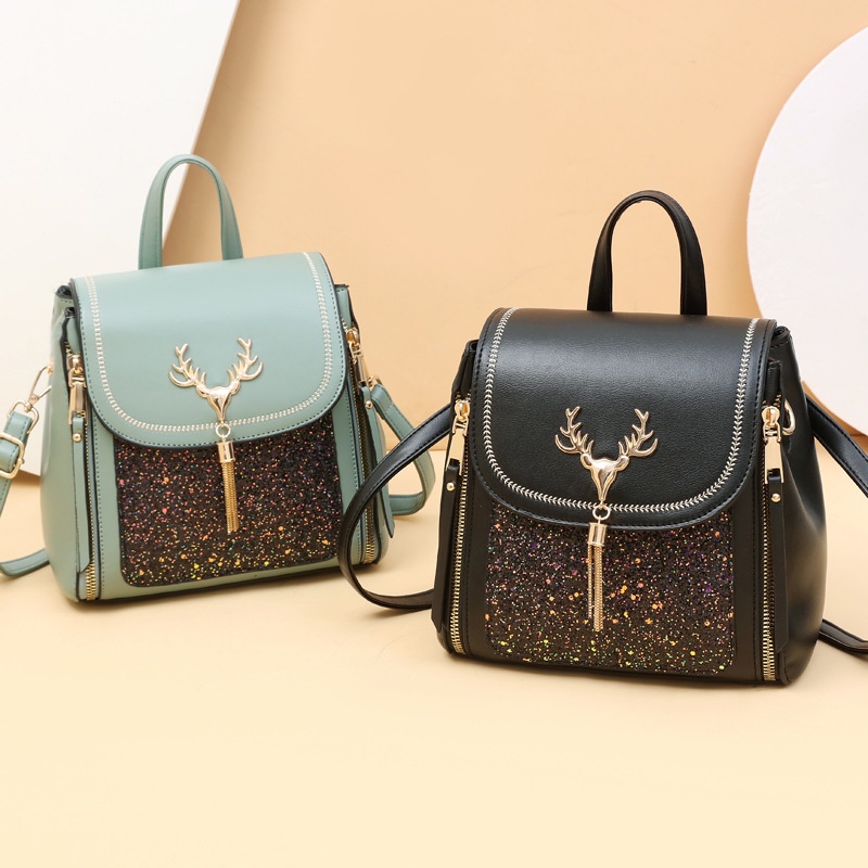 Ba lô CHUWANGLIN đính kim sa thời trang cho nữ