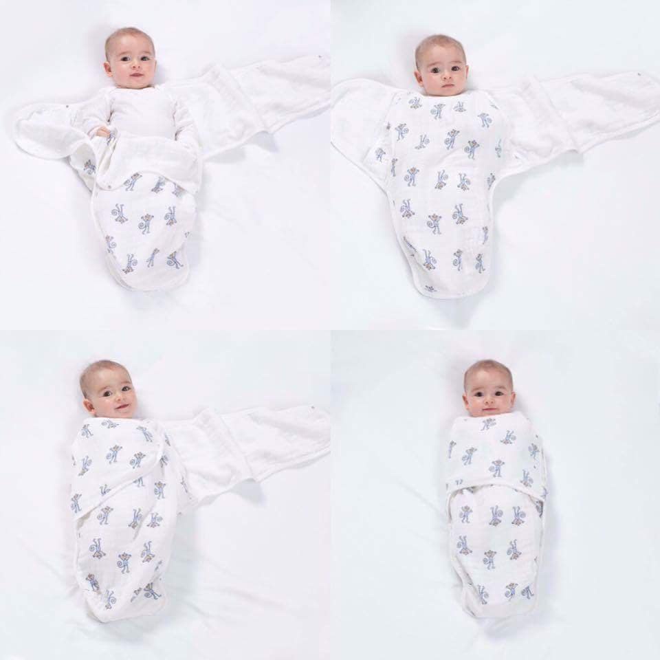 Ủ kén xô aden, ủ quấn ngủ chống giật mình cho bé sơ sinh