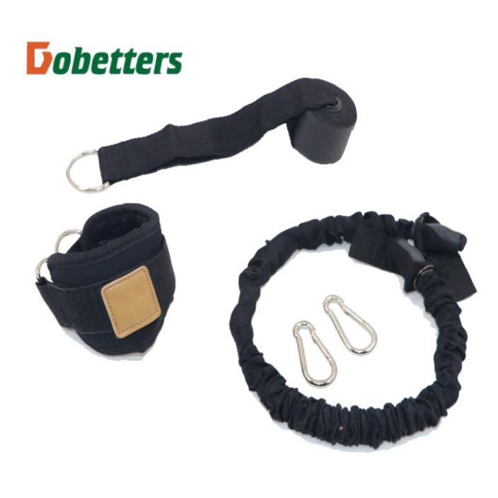 Đai cuốn cổ chân tập mông chân đùi có móc sắt đá tạ phòng tập gym và dây cao su kháng lực, neo cửa tại nhà