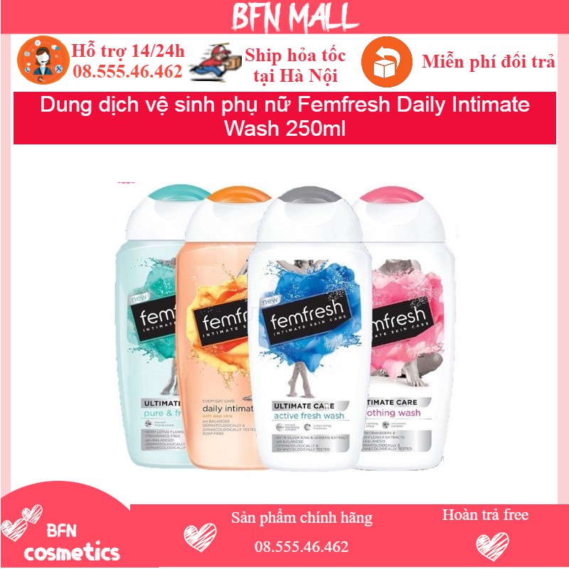 Dung dịch vệ sinh phụ nữ Femfresh Daily Intimate Wash 250ml