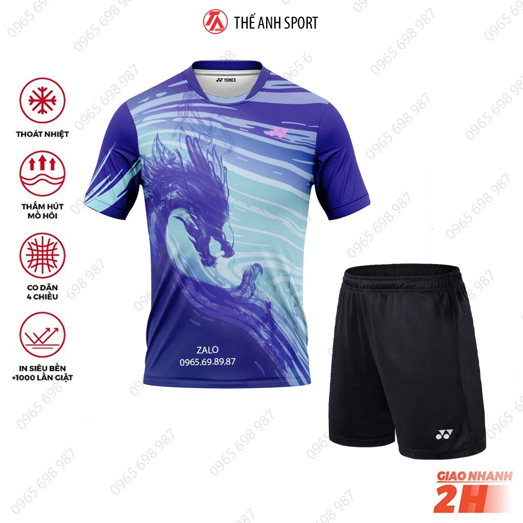 Áo cầu lông Yonex, quần áo cầu lông thi đấu đội tuyển Hàn Quốc mới nhất 2022