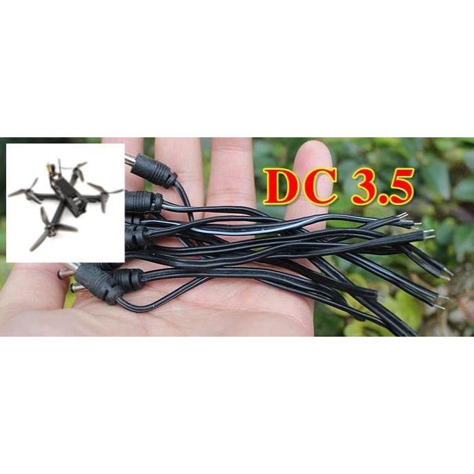 combo 10 jack nguồn dc 3.5 cho màn hình, cáp tiếp nối nguồn