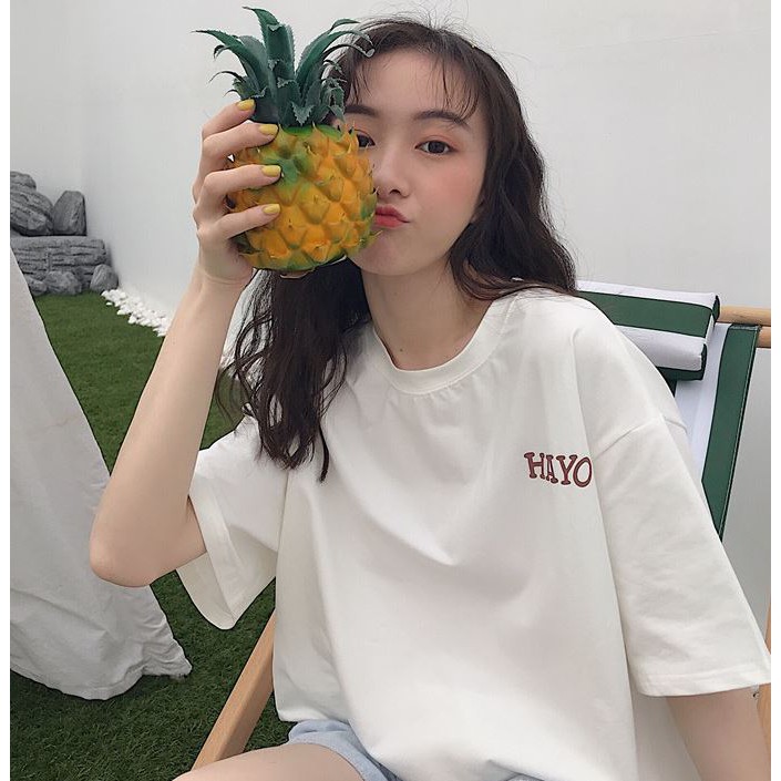 ÁO THUN, ÁO PHÔNG TAY LỠ UNISEX FORM RỘNG OVERSIZE HAYO M117