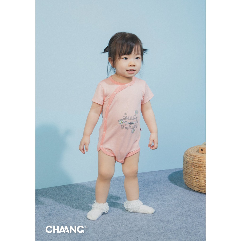 CHAANG Bodychip Cộc Cúc Chéo Lake chất liệu cotton an toàn cho bé