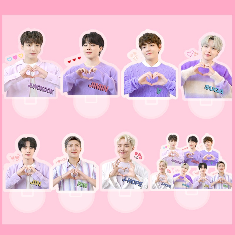 Thẻ bài in hình nhóm nhạc Kpop BTS